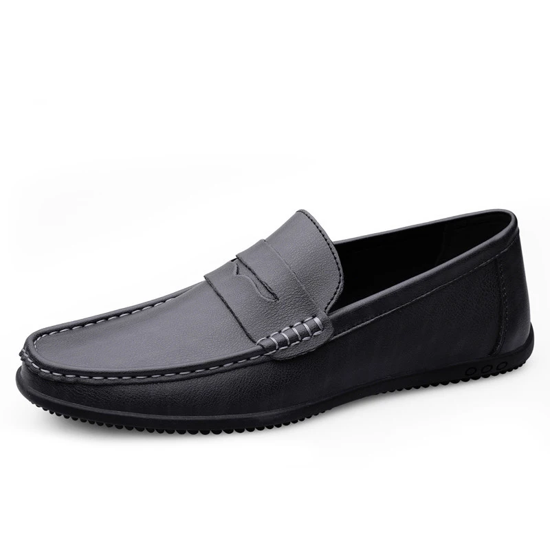 

Мокасины мужские кожаные без застежки, большие размеры