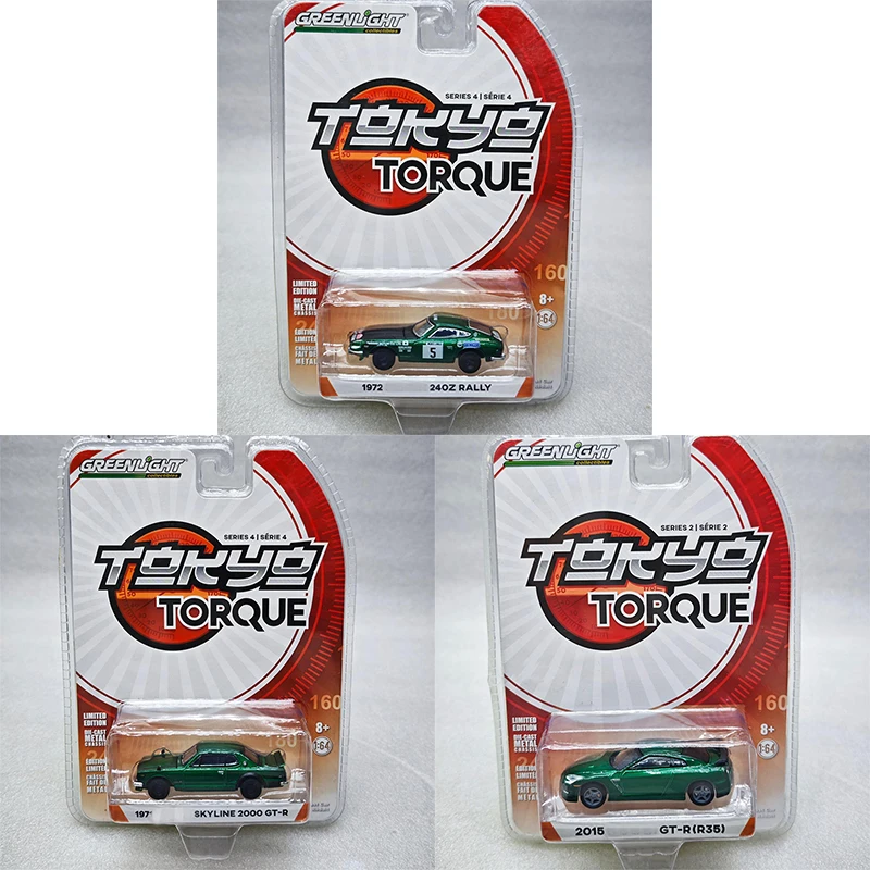 Greenlight 1:64 Safari 240Z Skyline 2000 GT-R Green Machine Series литая под давлением модель автомобиля из