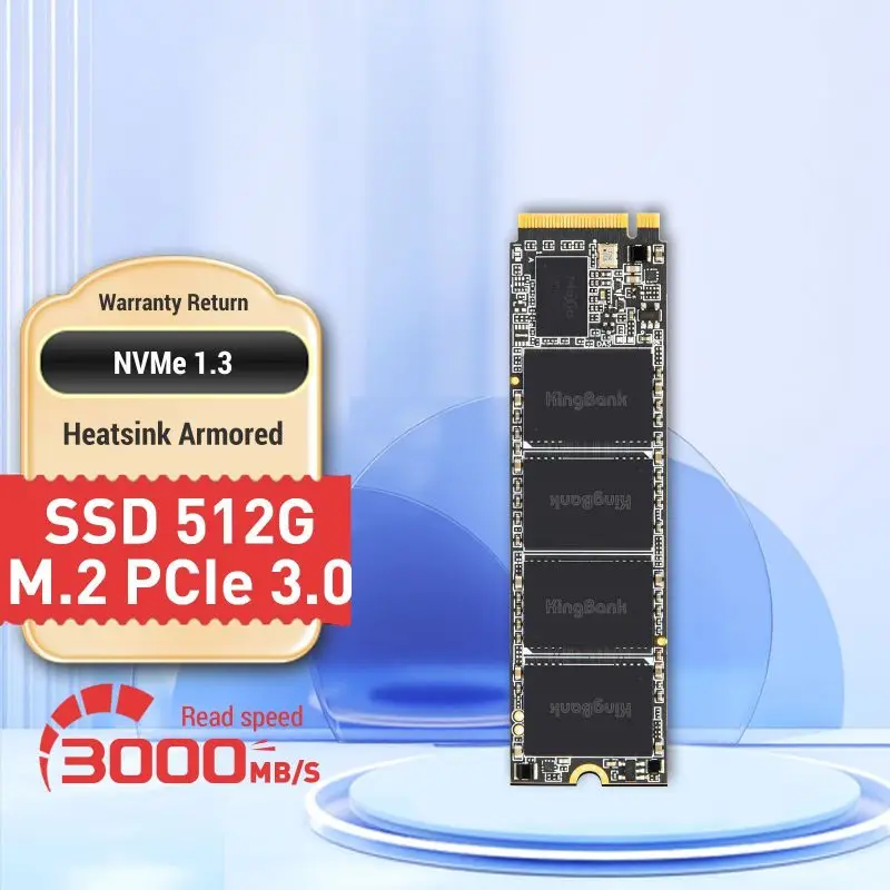 KingBank KP230 NVMe SSD 512 ГБ M.2 2280 PCIe Gen3x4 Внутренний Твердотельный Накопитель Для Ноутбуков