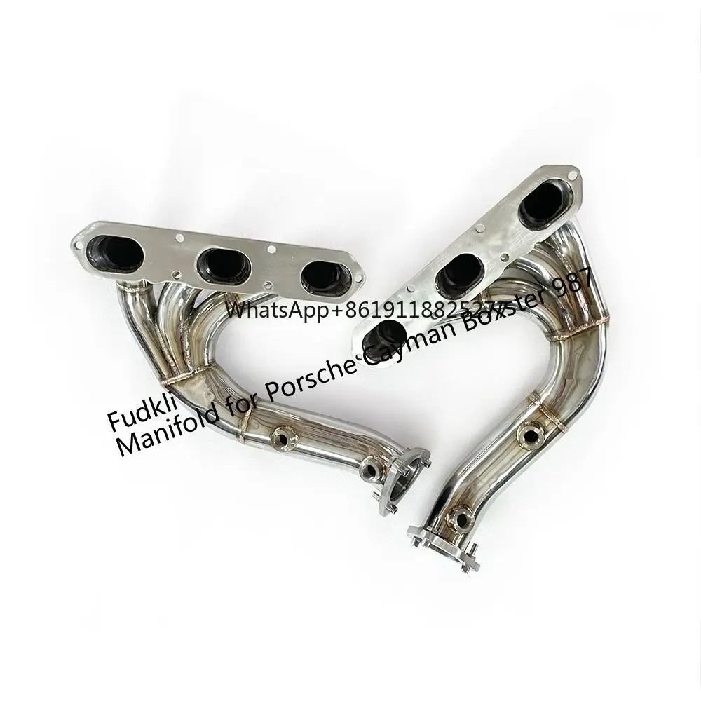 Лидер продаж коллектор выхлопной системы для Porsche Cayman Boxster 987 2006-2012 разъемы с Catalys