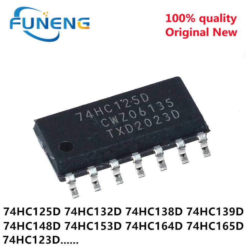74HC125D 74HC125 SOP SN74HC125DR SOP-14 74HC132D 74HC138D 74HC139D 74HC148D 74HC153D 74HC164D 74HC165D 74HC164 74HC123D 10 шт. - купить по
