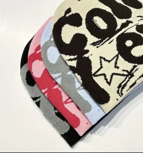 Модная Шапка-бини с надписью для женщин и мужчин Удобная вязаная шапка пуловер