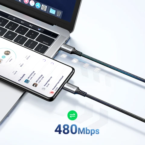 【 в продаже】USB-кабельUGREEN 100 Вт типа C — тип C для MacBook Samsung PD100W USB Type C Кабель для быстрой зарядки QC4.0 USB C