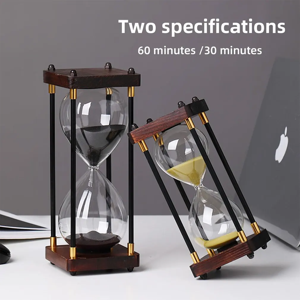 

Colorful Kids New Gift Timer Glass Decor Clock Minutes Hourglass Sand Home Hour Sand Timer Hourglass 30/60 Timer Hourglass Timer