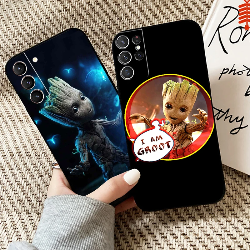 

Marvel Groot Phone Case For Samsung Galaxy S22 S21 S20 S10 10E S9 S8 Plus For Samsung S22 S21 S20 Ultra FE 5G Carcasa Back