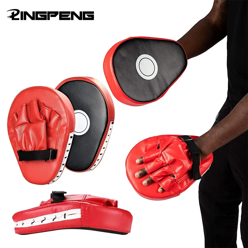 Punching Pads Mitts Palm Pads Kick Karate Targets Pads for Boxing Training MMA UFC Combat Jab Gloves Kicking Pads PU Leather