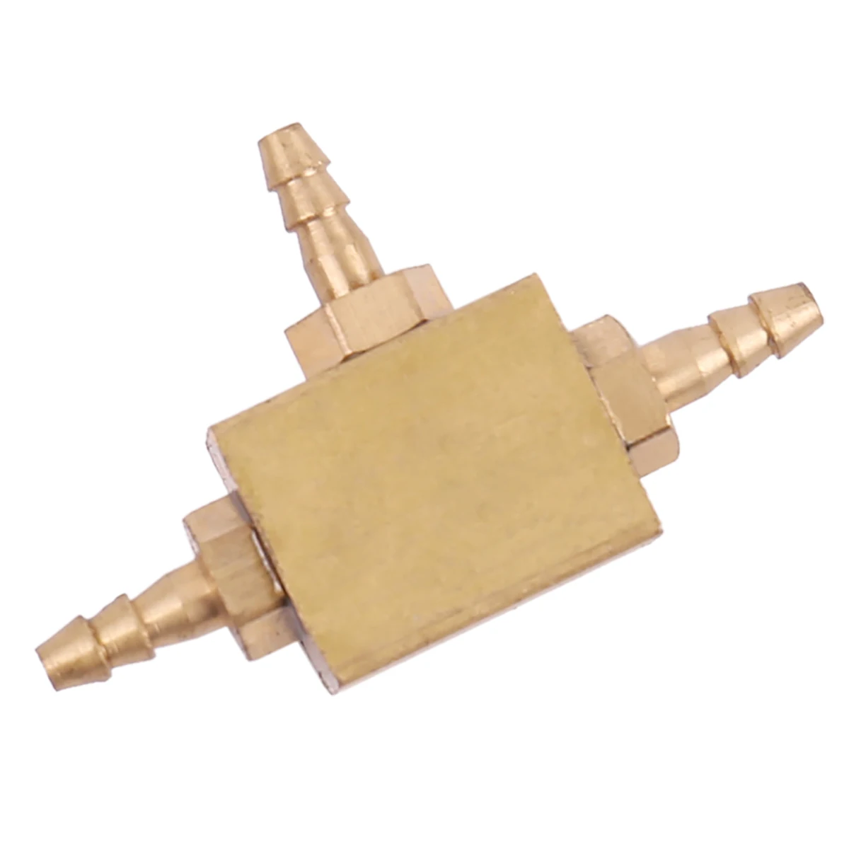 Медный масляный тройник Встроенный трехходовой соединитель масляной трубы Без