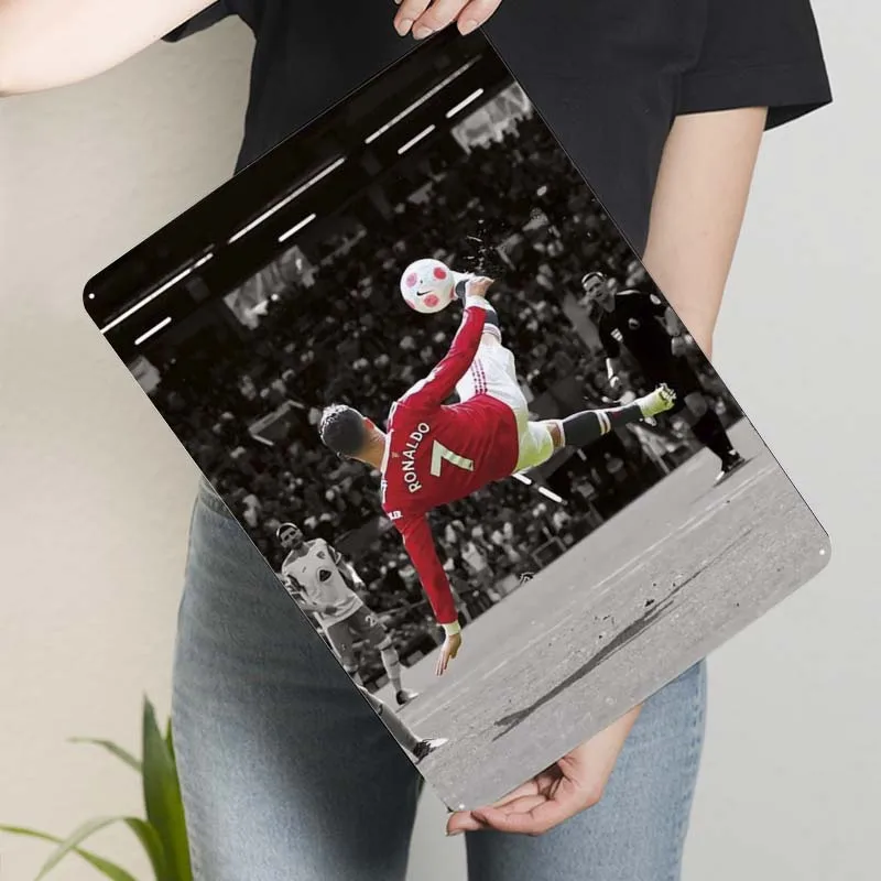 Металлический знак Роналду спортивный постер украшение комнаты предметы