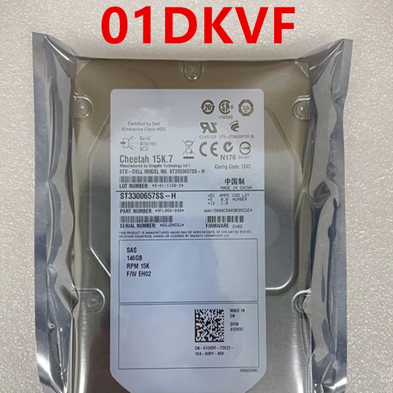 

New Original Hard Disk For DELL 146GB 3.5" 32MB SAS 15000RPM For 01DKVF 1DKVF ST3300657SS