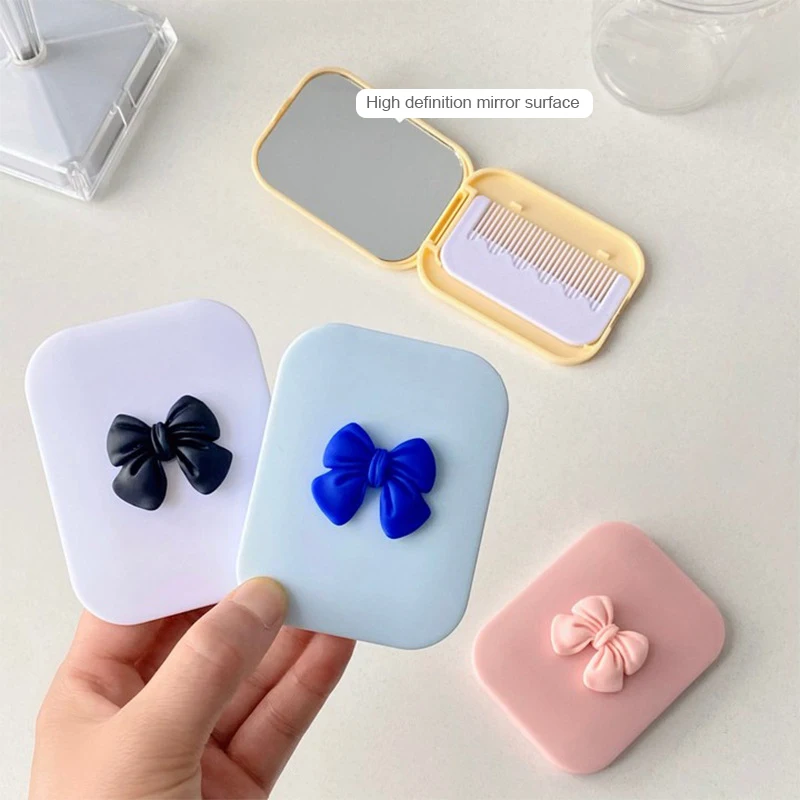 Расческа Складная антистатическая для массажа головы расческа с зеркалом