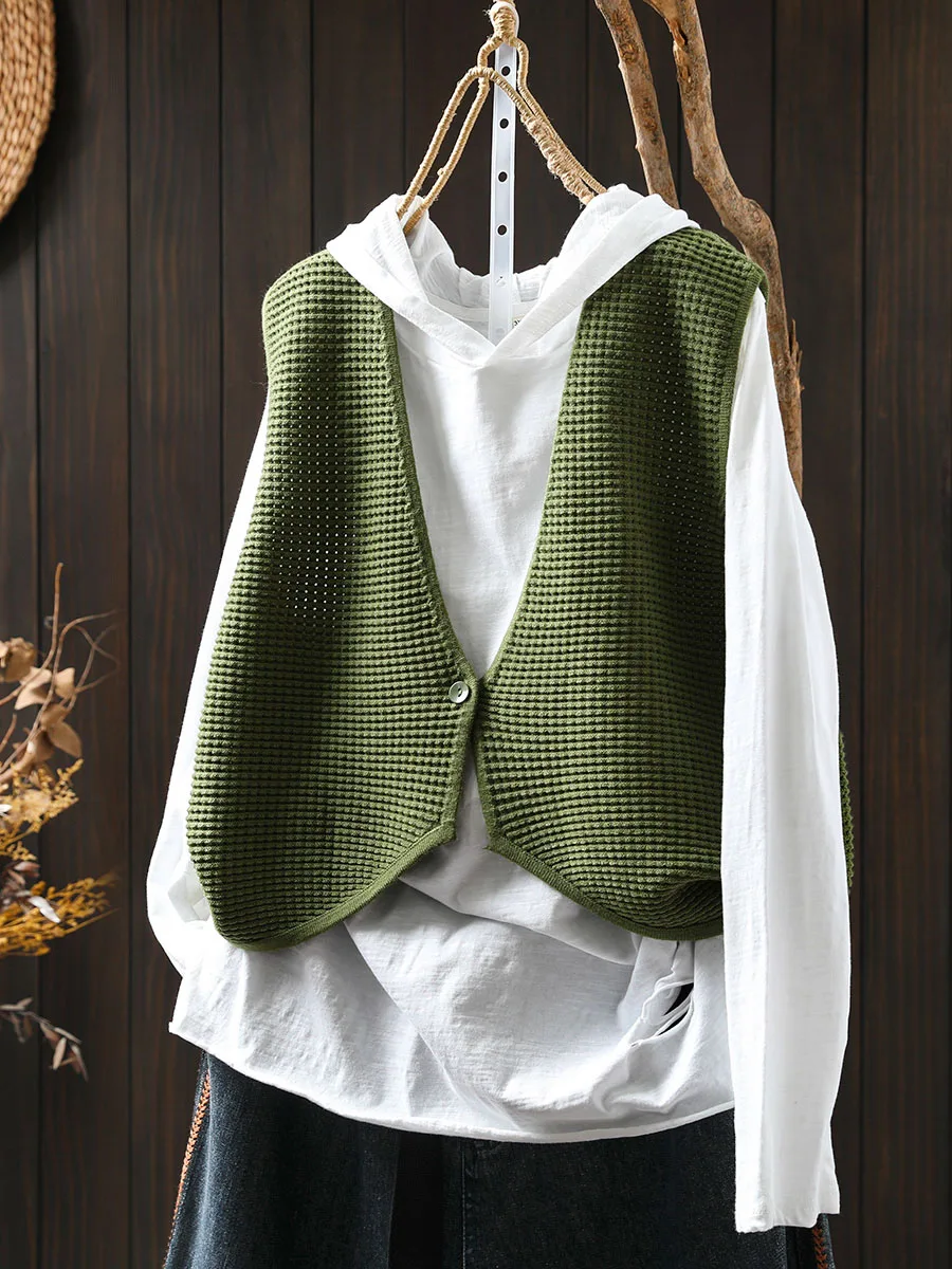 Бархатный свитер YILI с v-образным вырезом и пуговицами Andy жилет женский свободный