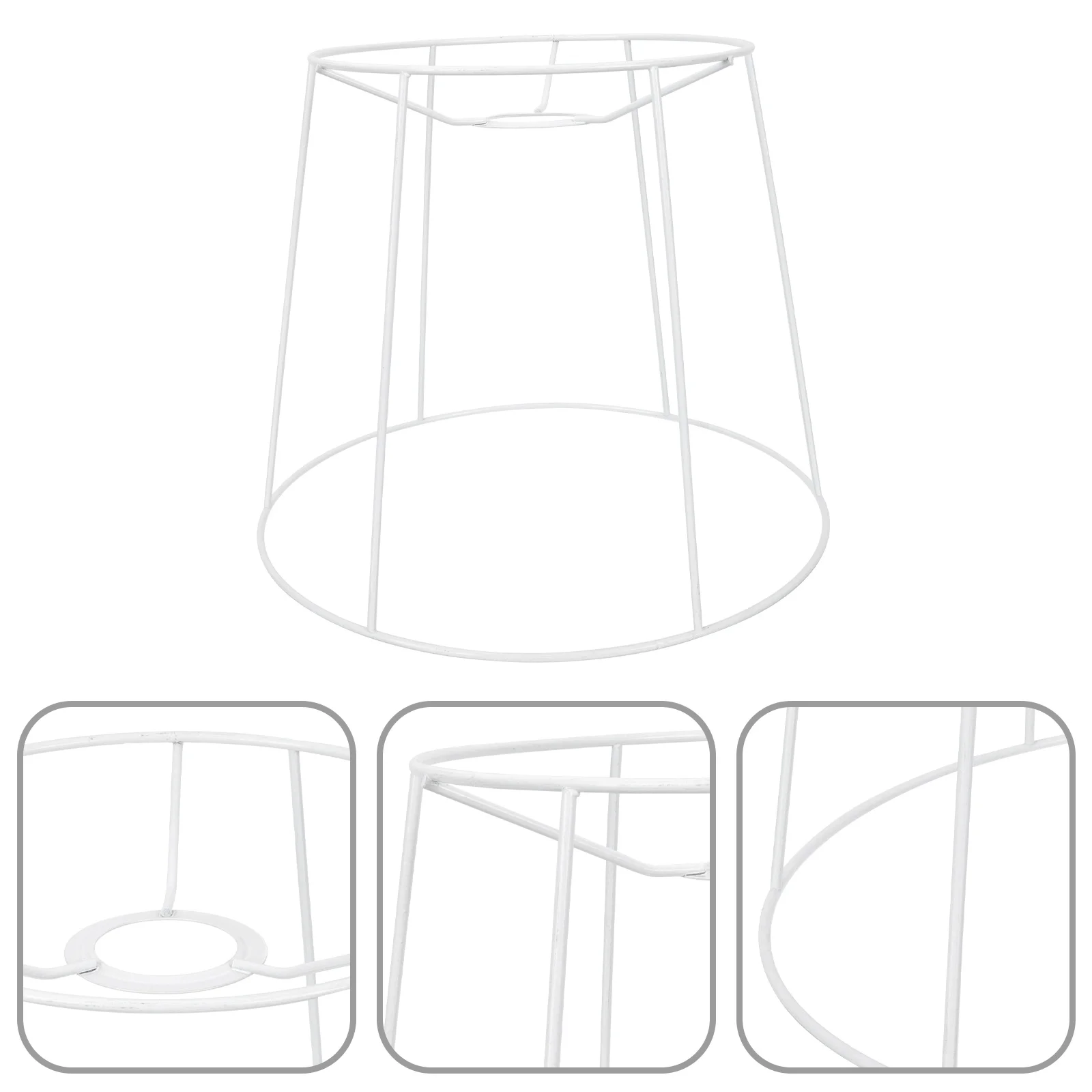 

Lampshade Lamp Shade Ring Frame Wire Frames Chandelier Cage Metal Light Holder Guard Diy Set Spider Bracket Adapter Ceiling