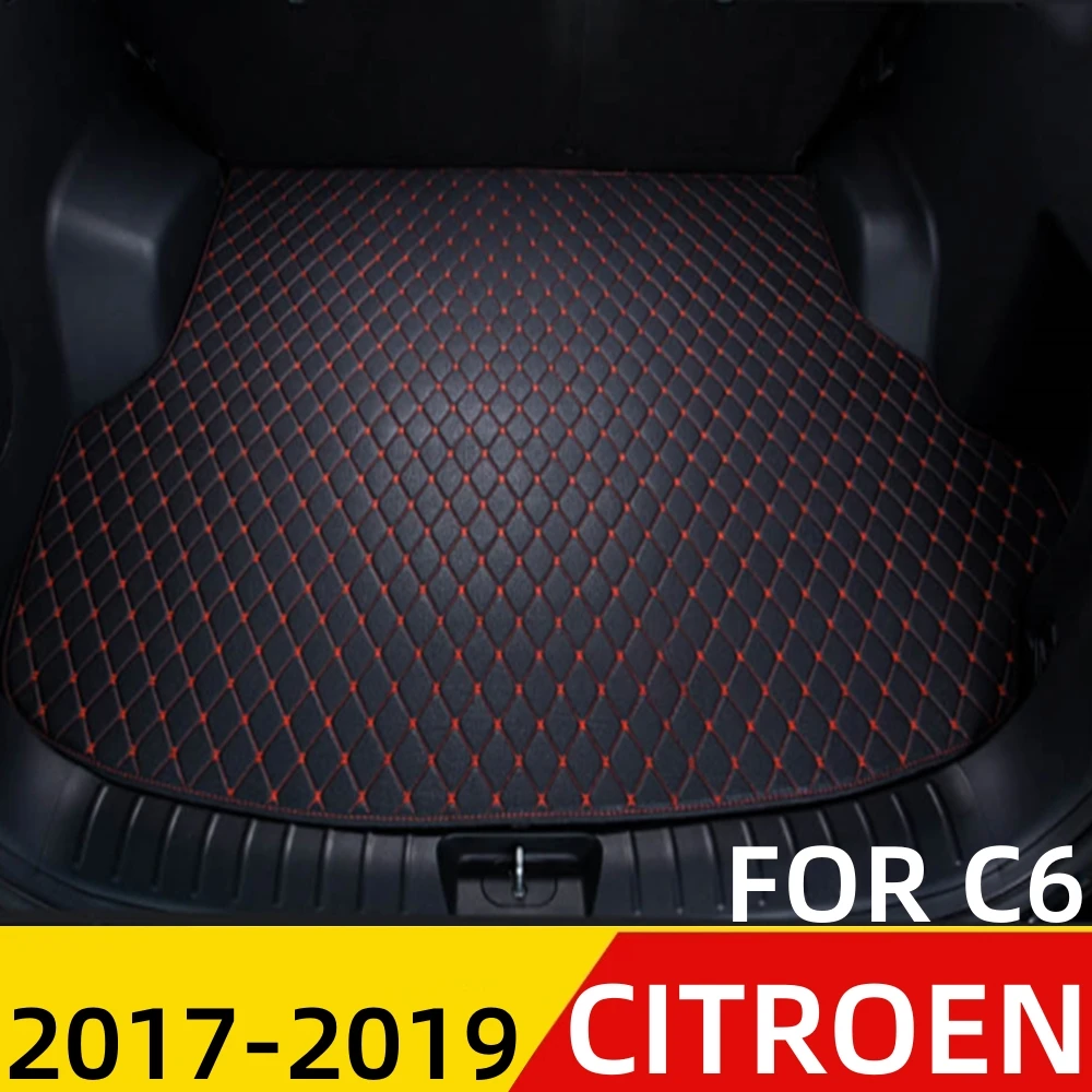 

Коврик для багажника автомобиля Citroen C6 2017-2019, для любой погоды, XPE, плоский, боковой, задний, грузовой, коврик, подкладка, автомобильные задние части, багажник, коврик