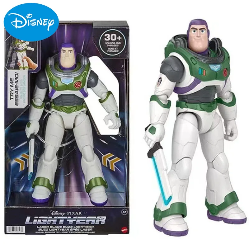 

2022 Glow Buzz Lightyear Model toy for Kids disney Anime Figure Buzz Lightyear Audible luminous joint movable hand toys Gift