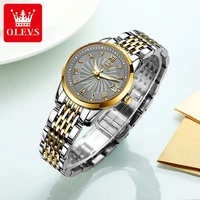 olevs casual fashion women luminous automatic mechanical watch stainless steel strap simple trend watches womens waterproof 6630