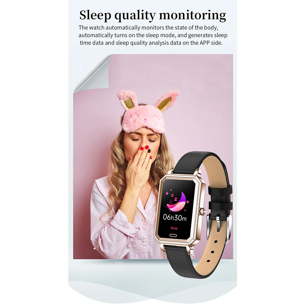 Retro HT2 Smart Watch Information Reminds Heart Rate Monitoring Pedometer Waterproof Green Digital Watch