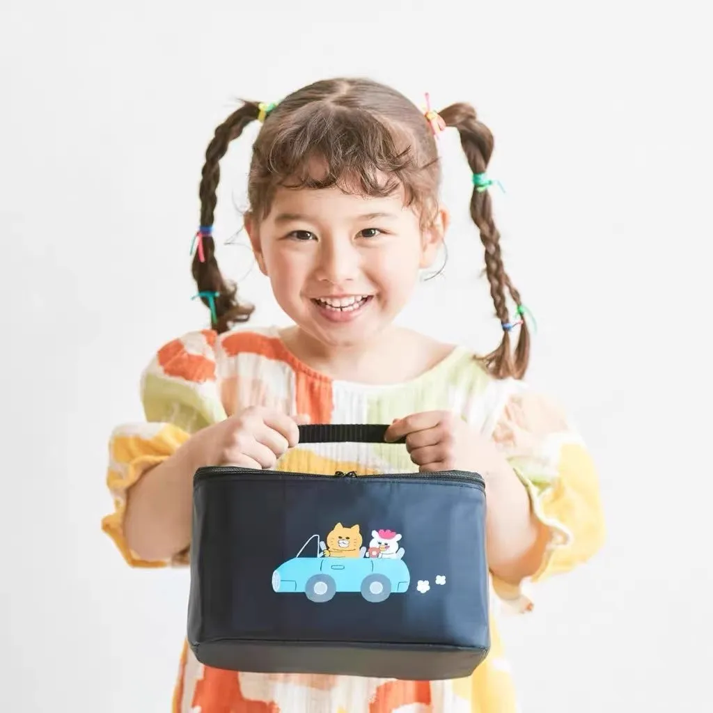 Новый аниме Nora Neko Gundan Yellow Cat женская черная нейлоновая термосумка для еды детские