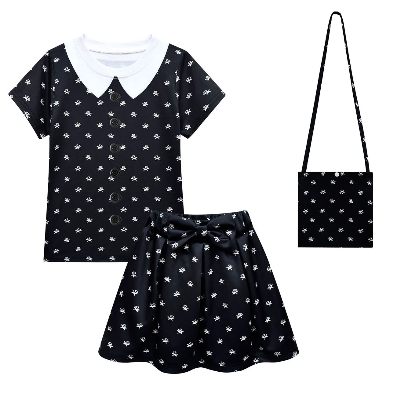 

Детское платье с юбкой и сумочкой на день рождения