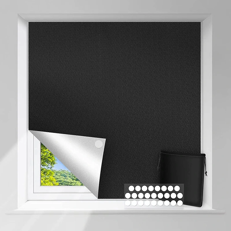 

Portable Travel Shading Balcony No Punch Temporary Curtains Adhesive Full Sun Shade Drapes In Living Room Window Curtain