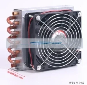 Koelkast Condensor 7 мм Koperen Buis Алюминиевый плавник Kleine Радиатор Luchtgekoelde Watergekoelde Algemene Koeling