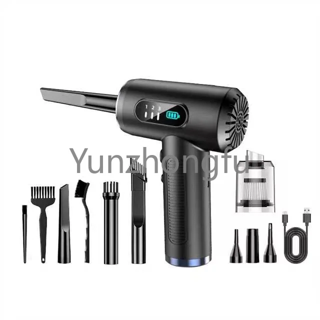 

Mini Wireless Blowing Vacuum Cleaner 4-in-1 Portable Rechargeable Vehicle-Mounted Home Use Outdoor Camping High-Speed Hair Dryer