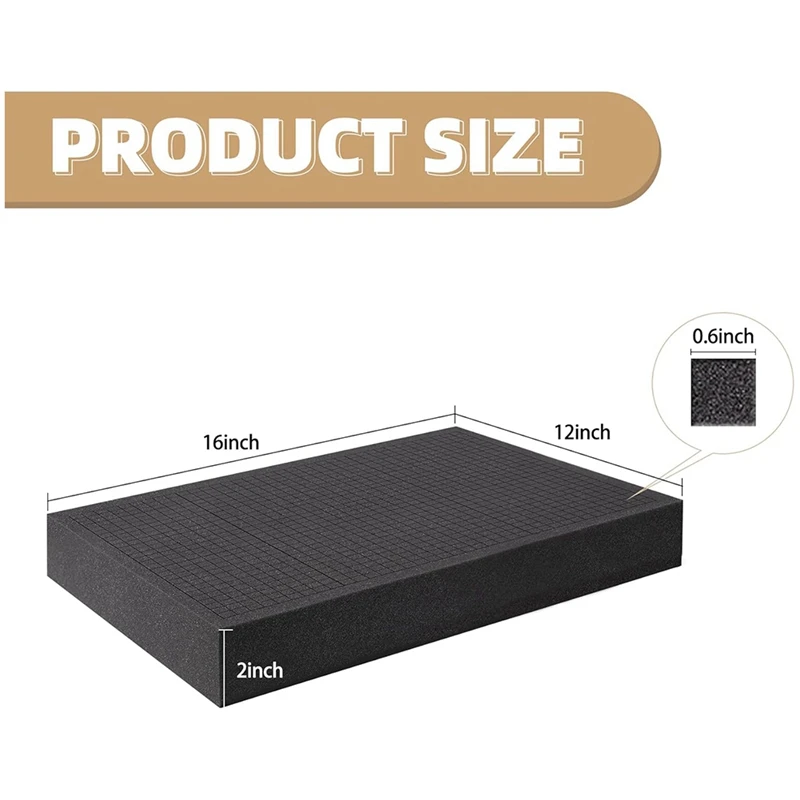 Пенопласт Pick And Pluck 40 64 х 30 48 5 08 см. Вставка из пенопласта защитный чехол