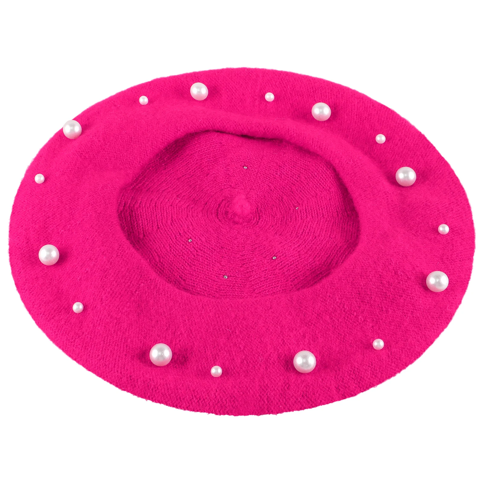 Женский жемчужный берет осенний кашемировый роскошный тяжелый рабочий