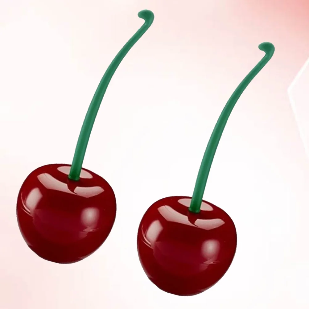 

Toilet Brush Bathroom Cleaning Cleaner Scrubber Bowl Holder Standing Creative Set Cherryplungeraccessories Tool Fruit