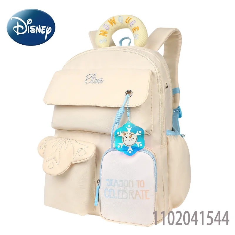 Disney Cute Girls' School Bag Large Capacity High Quality Student Backpack Waterproof for Primary Secondary and College Students