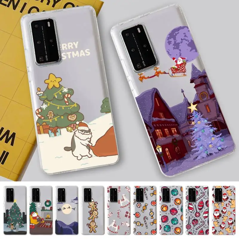 

Christmas New Year Phone Case for Samsung S20 ULTRA S30 for Redmi 8 for Xiaomi Note10 for Huawei Y6 Y5 cover