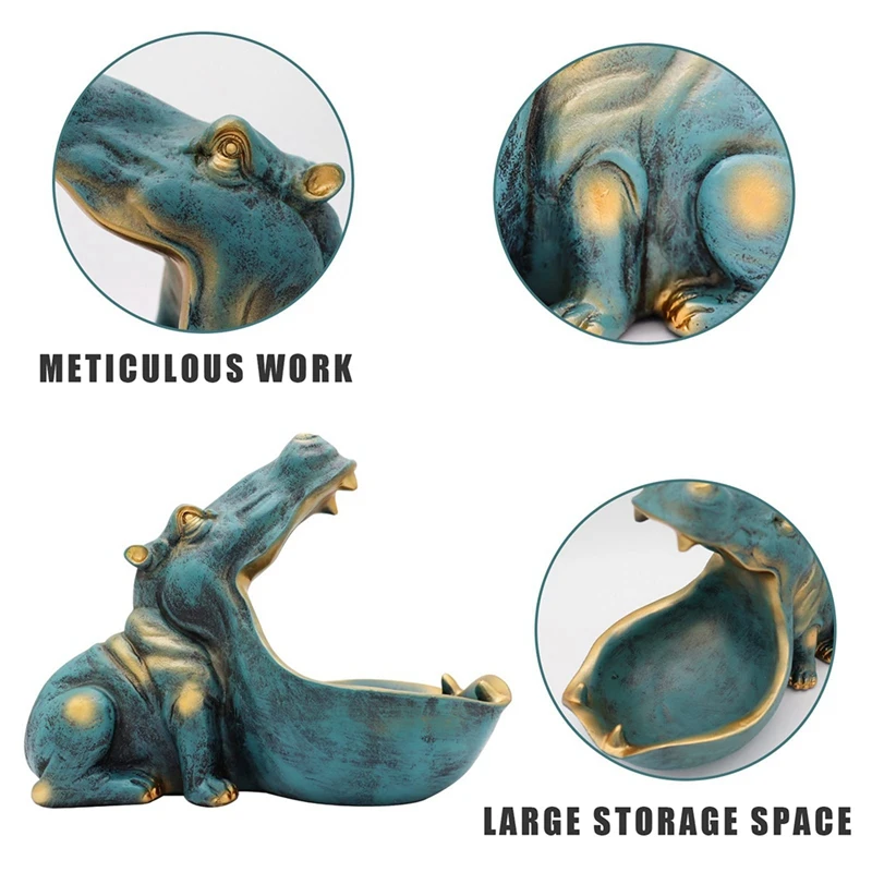Статуя гиппопотама домашняя Статуэтка из смолы статуэтка гиппотама забавное