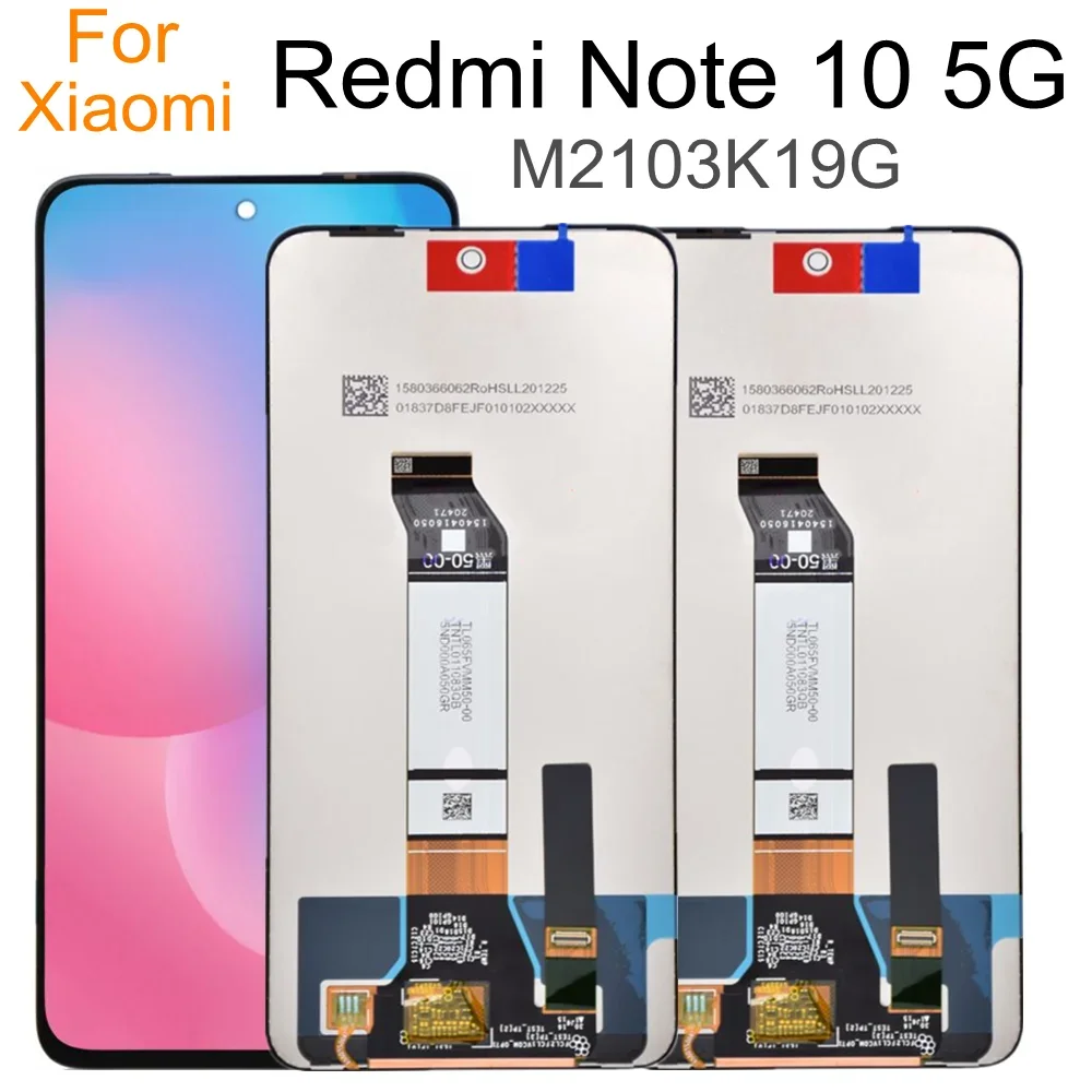 6 5 ''для Xiaomi Redmi Note 10 5G ЖК-дисплей с цифровым преобразователем сенсорного