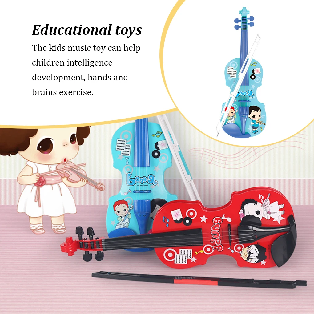 

Kids Electronic Violin Educational Musical Instrument School Kindergarten Nursery Parent-Child Development Toy Boys