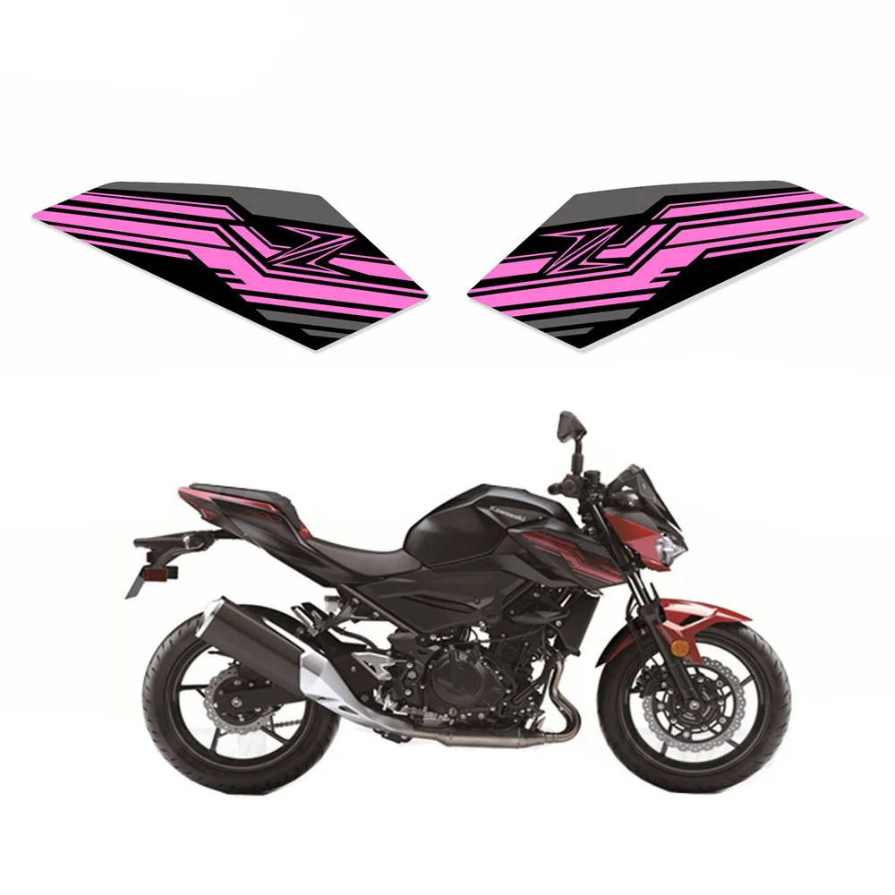 

Для Kawasaki Ninja Z400 Z250 2018 2019 2020 2021 2022 2023 обтекатель боковая крышка наклейка задний хвост крыло наклейка #