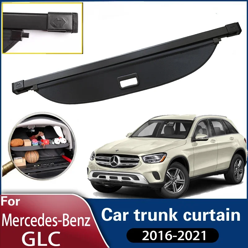 Автомобильные занавески для багажника Mercedes Benz GLC 2016 ~ 2021 автомобильные задние