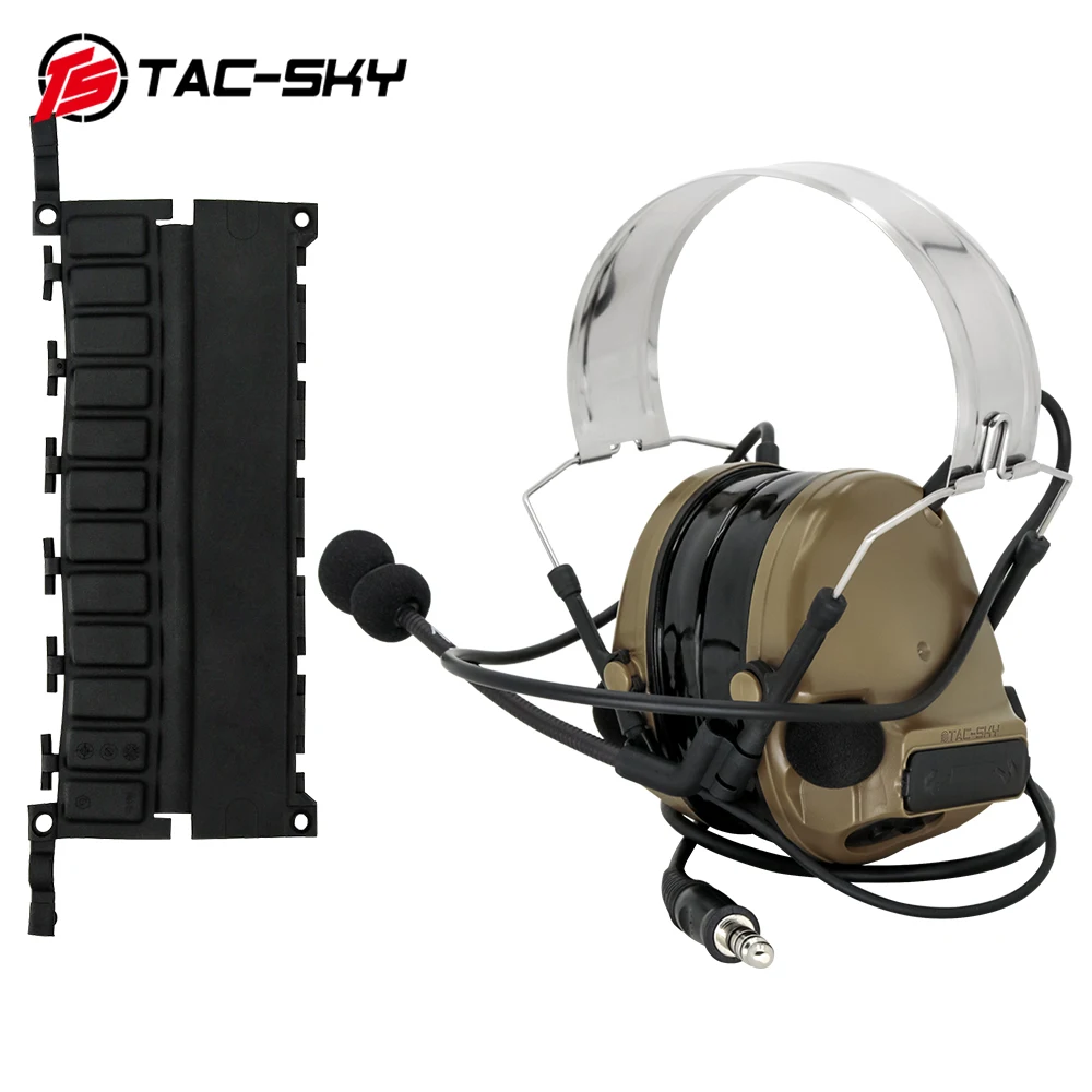 TAC-SKY Tactical COMTAC New Detachable Headband COMTAC III Tactical Headset Military Noise Reduction Airsoft Shooting Headphone