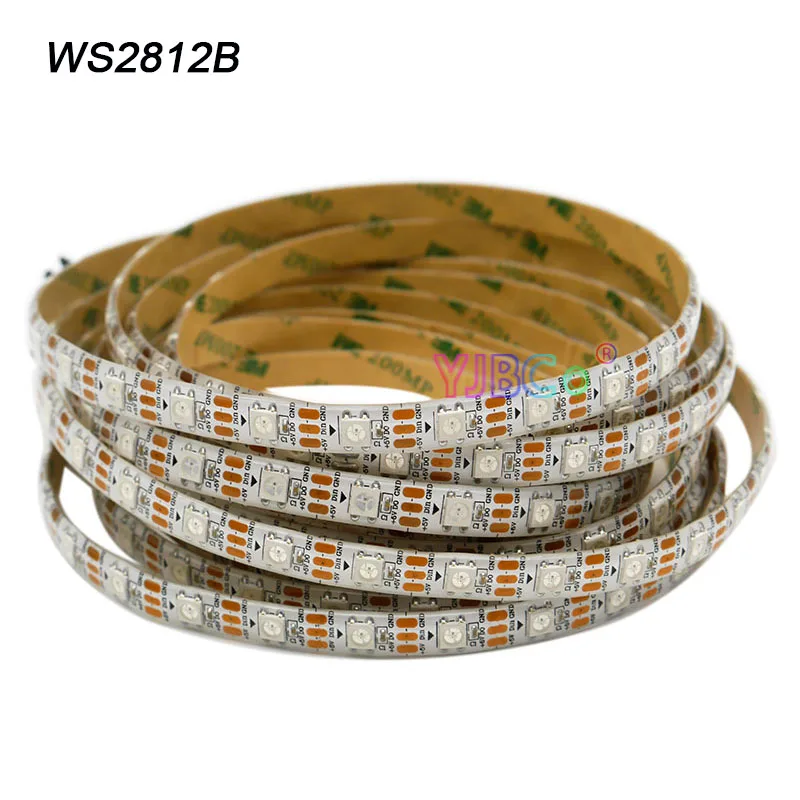 1m/2m/3m/4m/5m WS2812B Magic LED Strip DC 5V 30/60/74/96/144 pixels/m WS2811 IC WS2812 Flexible Lights Neon Tape IP30/IP65/IP67 |