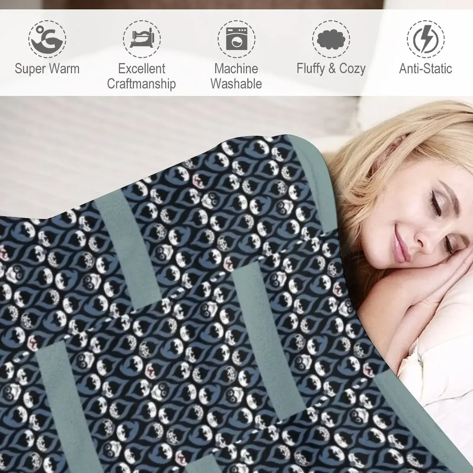 Deltarune - Lancer Face Drop Pattern Шифоновое верхнее одеяло идеи подарков на день Святого