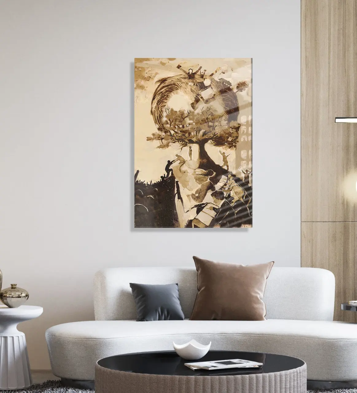 

BK подарок ataturk тематический стеклянный стол 30x45cm-3