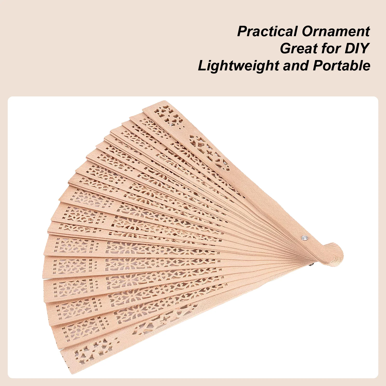 

Деревянный складной веер из сандалового дерева