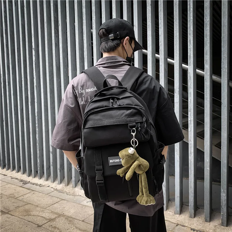 

Школьный ранец для мужчин, модный вместительный дорожный рюкзак для учеников Старшей школы и студентов колледжа, удобный рюкзак