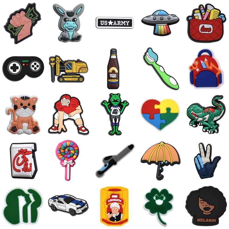 

Shoe Charms Men Kids Para Pins Packs Women Charm Gifts Decorations for Crocs Girl Set Jeans Shoes Accessories Wholesale Bulk Boy