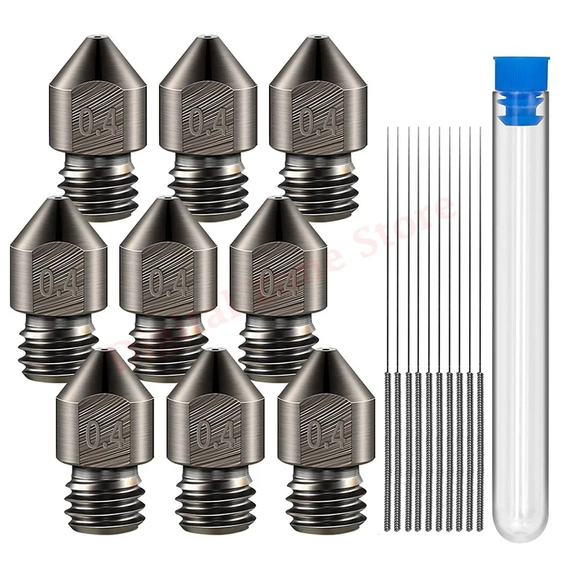 

9 шт., насадки для экструдера из закаленной стали для 3D-принтера