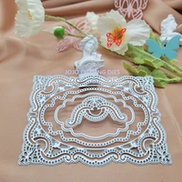 lace hole rectangular frame cutting die scrapbook seal diy manual die home album production tool high carbon steel material