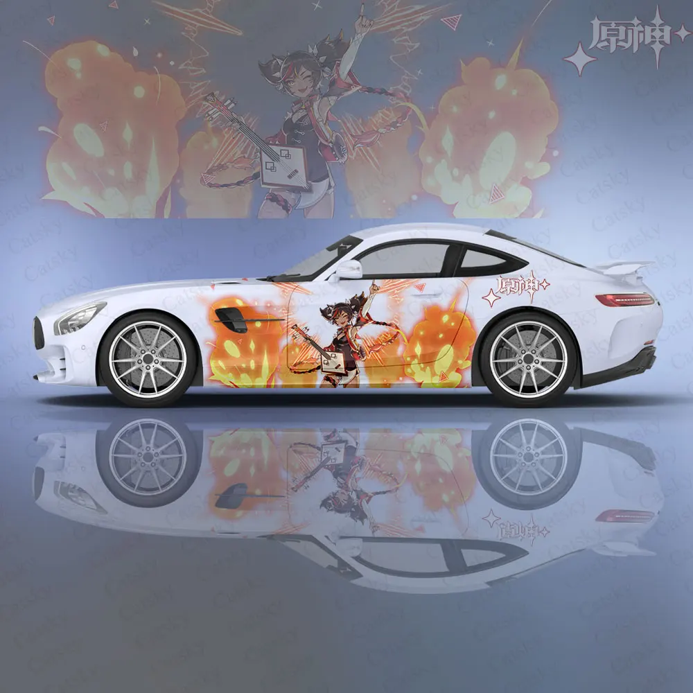 Аниме Genshin Противоударная Автомобильная оболочка Защитная искусственная