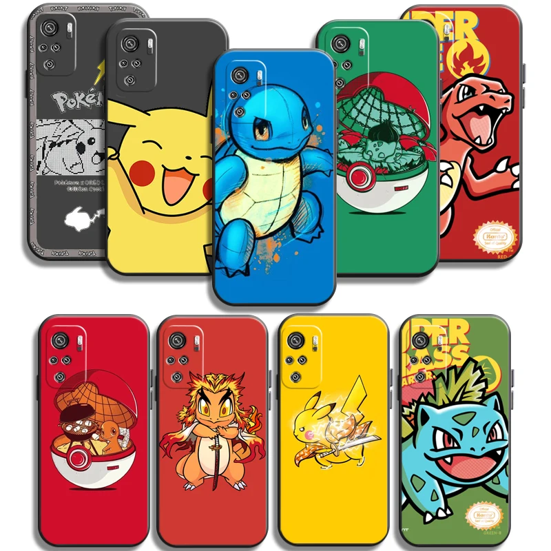 

Pokemon Pikachu Phone Cases For Xiaomi Redmi 9AT 9 9T 9A 9C Redmi Note 9 9 Pro 9S 9 Pro 5G Funda Back Cover Soft TPU