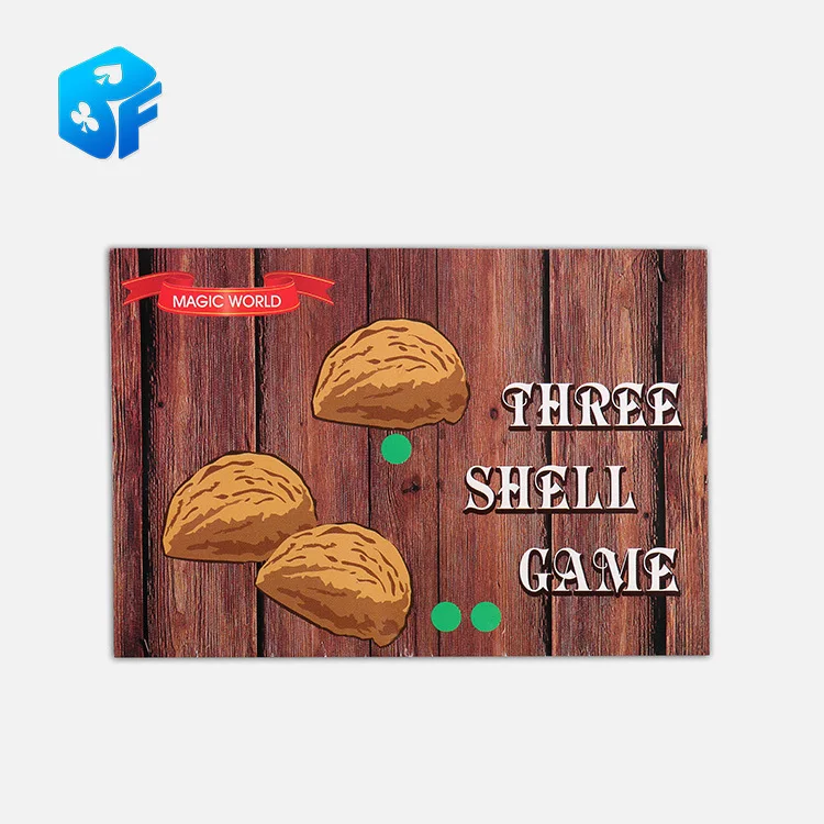 

1set The Three Shell Game Magic Tricks For Magician Close Up Illusion Gimmick Props Comedy Classic kids children Mgica toy
