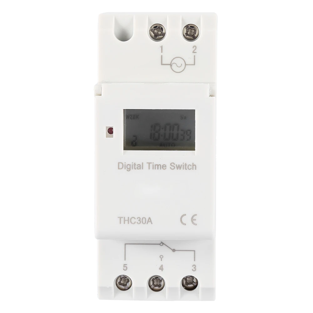 

THC 30A Digital Timer Switch Programmable Electronic Time Control Switch (220V) Digital Digital