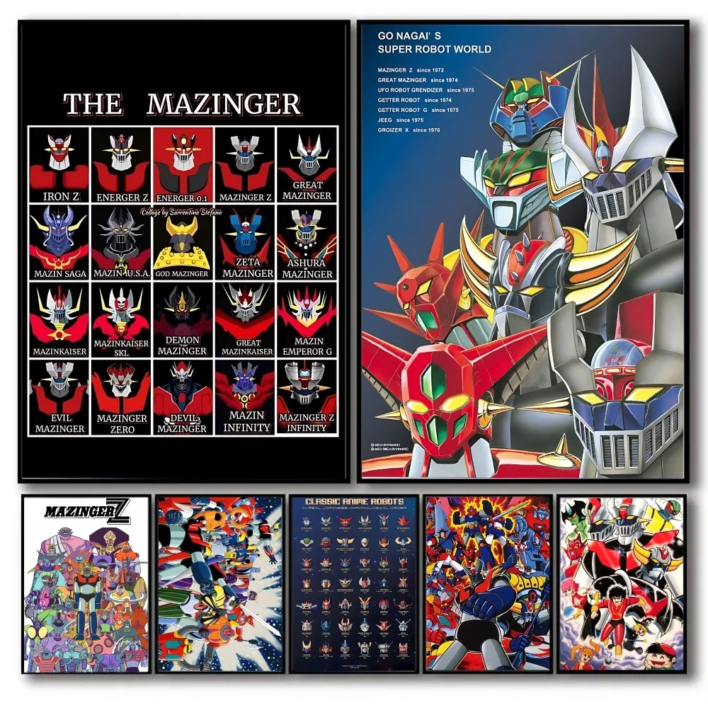 Mazinkaise-Z Goldrake NLPOster Ретро и ностальгический классический современный бумажный
