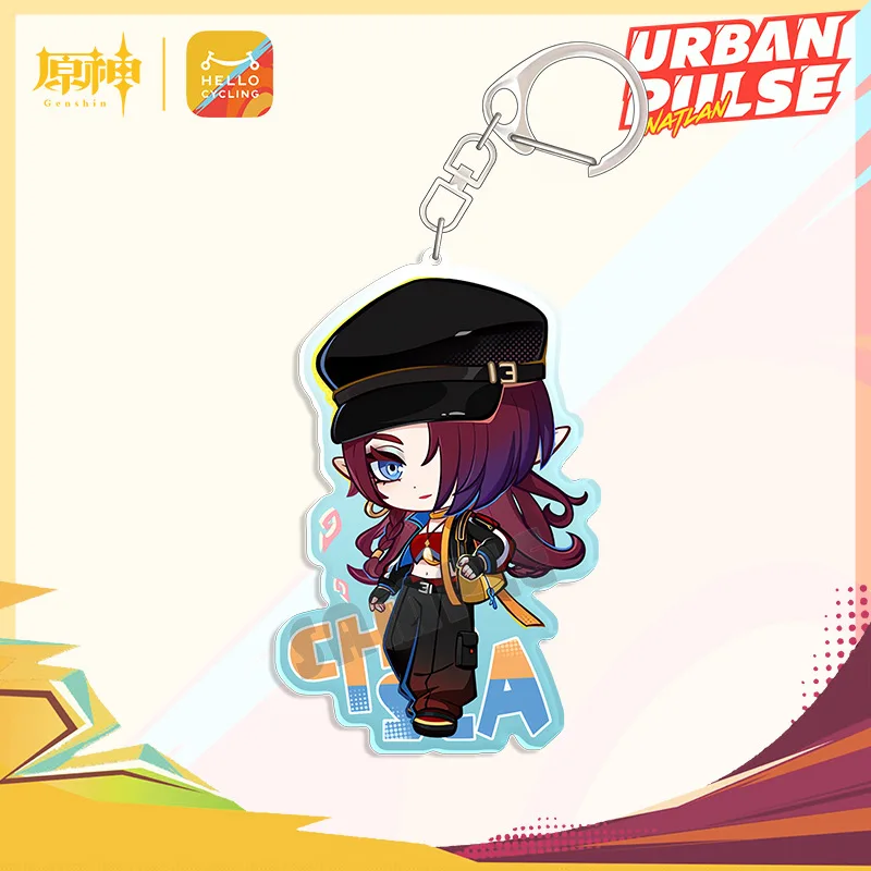 Кинеч Chasca Mu Dua HELLO CYCLING Аниме Брелок Yuan Shen Мужской для Женщин Модная Фигурка